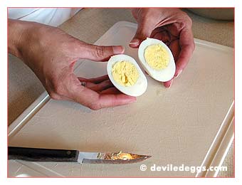 Slicing the egg